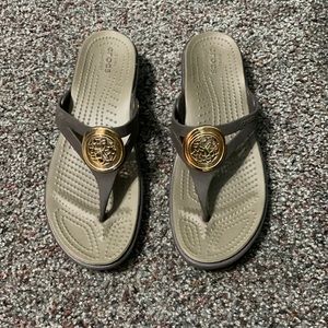 CROCS flip flops, size 8